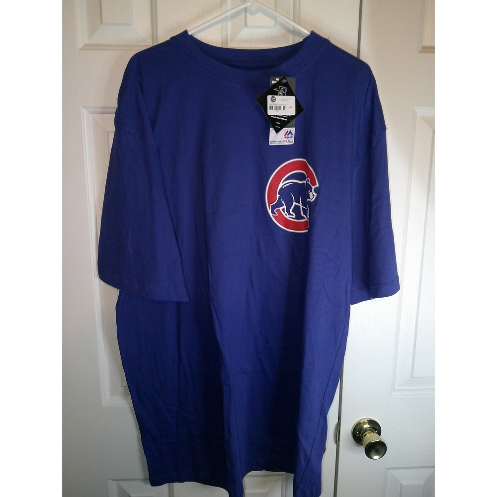 Majestic Chicago Cubs Baez #9 MLB T-Shirt Baseball‎ Fan Apparel XLT